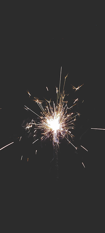 Dark, Sparks, Holiday, Sparkler HD phone wallpaper