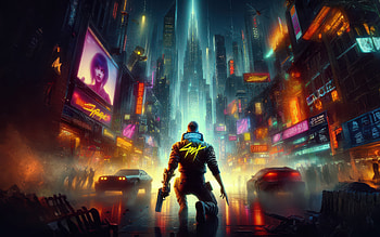 Cyber Guy In Cyberpunk 2077, cyberpunk-2077, cyberpunk, games, 2024-games, deviantart, video-games HD wallpaper