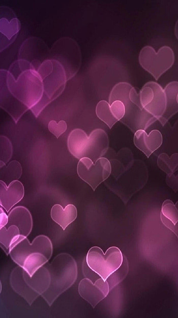 purple-heart-girly-pink--6-plus-- HD phone wallpaper