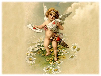 Valentine's time, valentines, flower, love, cupid, angel HD wallpaper