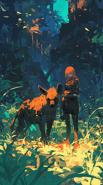 Mystic Hyena Companion - Artistic , hyena HD phone wallpaper