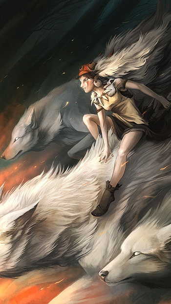 Princess Mononoke, Cartoon HD phone wallpaper