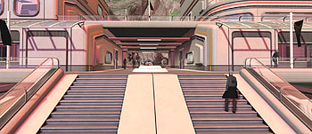 Dranuur Colony Fleet Holding1, STO, base, stairs, Dranuur Colony HD wallpaper