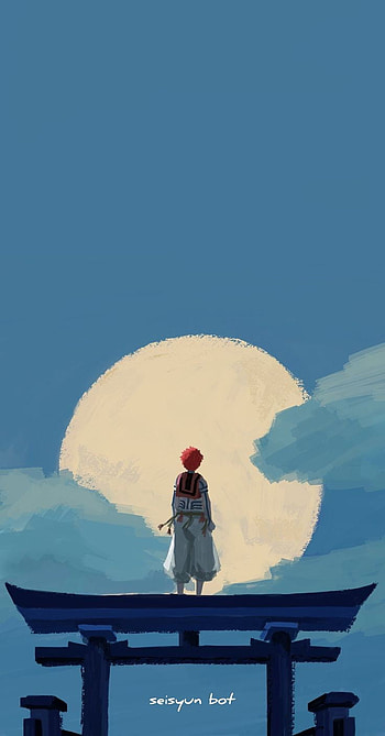 Akaza Moonrise | Torii Night — Demon Slayer | Crimson Fist Silhouette, Anime, Demon Slayer: Kimetsu no Yaiba, Akaza (Demon Slayer: Kimetsu no Yaiba) HD phone wallpaper