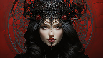 Enigmatic Fairy Tale Queen, queen, fantasy, fairy tale HD wallpaper