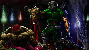 Brutal Doom, Video Game, Doom, Doomguy HD wallpaper