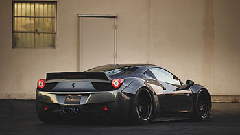 Ferrari, Cars, Back View, Rear View, Bumper, 458 HD wallpaper