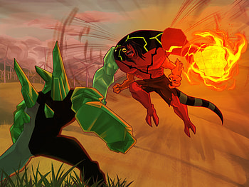 Ben 10 Alien Force Showdown: Diamondhead vs Kevin Levin in, Ben 10, Ben 10: Alien Force HD wallpaper