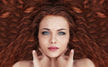 Redhead, model, freckles, face, alessandro di cicvo, girl, alessandro di cicco, woman HD wallpaper
