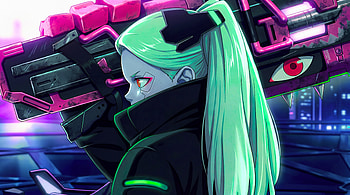 Cyberpunk Edgerunners - Rebecca anime girl, Cyberpunk: Edgerunners, Rebecca (Cyberpunk: Edgerunners) HD wallpaper