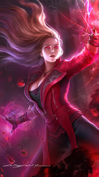 Scarlet Witch, Scarlet HD phone wallpaper