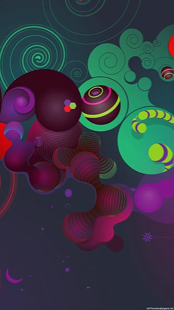 circle colour 3d abstract 6 HD phone wallpaper