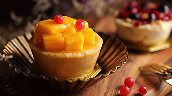 Cake, Mangos HD wallpaper
