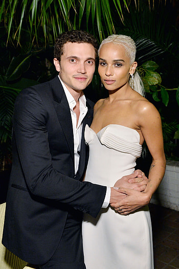 Zoe Kravitz, Karl Glusman, Matching jackets, Wedding fashion HD phone wallpaper