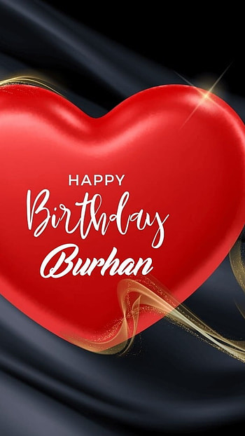 B Name, Burhan, happy birtay HD phone wallpaper
