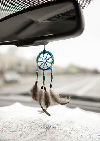 Miscellanea, Miscellaneous, Car, Machine, Map, Mirror, Dream Catcher, Dreamcatcher, Mascot, Talisman HD phone wallpaper