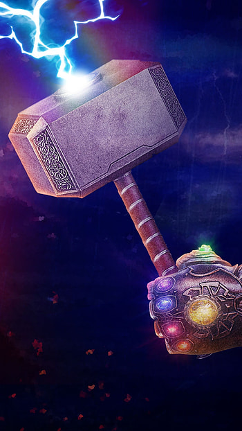 Infinity Gauntlet, Mjolnir (Thor) HD phone wallpaper
