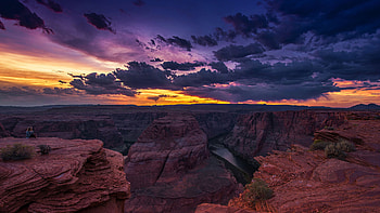 Beautiful sunset, Grand Canyon, , Nature scenery HD wallpaper