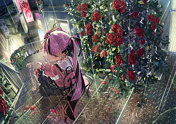 Healing My Stitches Anime Girl, anime-girl, anime, artist, artwork, digital-art, pixiv HD wallpaper