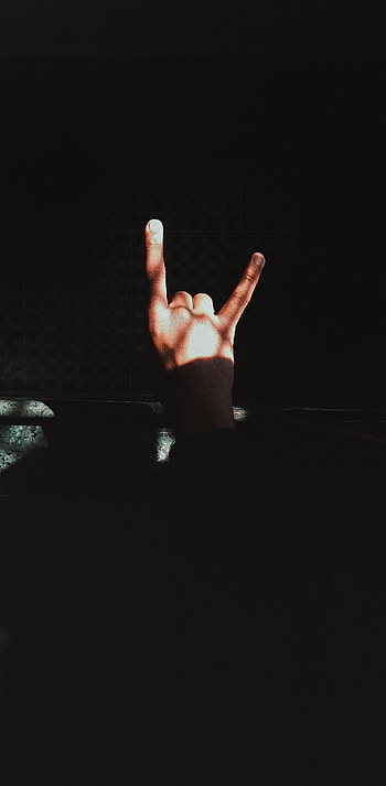 Dark, Hand, Fingers, Gesture HD phone wallpaper