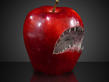 apple, 3dandcg, abstract HD wallpaper