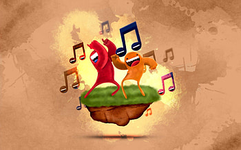 Music, Grass, Art, Dance, Multicolored, Motley, Island, Notes HD wallpaper