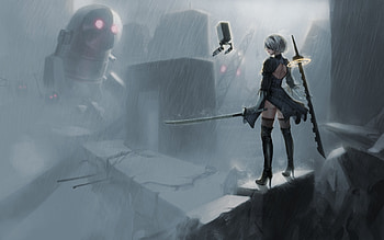Nier Automata , nier-automata, 2017-games, games, artwork HD wallpaper