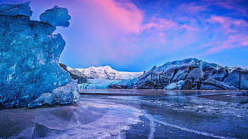 Vatna Glacier, glacier, iceland, nature HD wallpaper