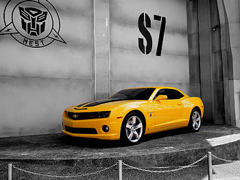 Camaro In Transformer, transformers, camaro, cars HD wallpaper