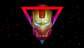 Low Poly Art Ironman, iron-man, superheroes, artist, artwork, digital-art, behance, low-poly HD wallpaper