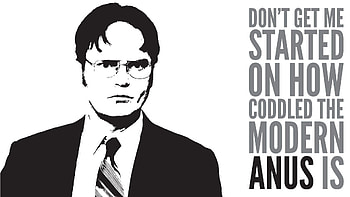 The Office Dwight Schrute Rainn Wilson question . HD wallpaper