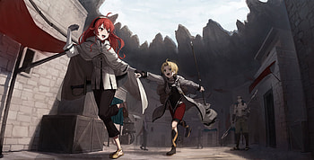 Mushoku Tensei : Adventures of Eris, Rudeus, and Ruijerd, Eris Boreas Greyrat, Rudeus Greyrat, Ruijerd Superdia, Anime, Mushoku Tensei: Jobless Reincarnation HD wallpaper