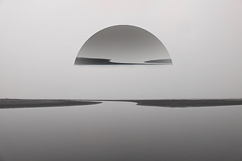 Sunset Beach Reflection Monochrome , sunset, beach, reflection, monochrome, black-and-white, minimalism, minimalist HD wallpaper