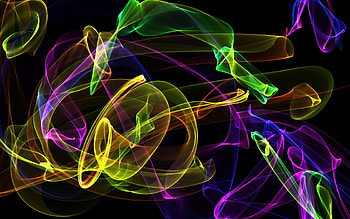 ABSTRACT NEON, colorful, design, black, , , colors, background, neon, 3d, abstract, kenzo HD wallpaper
