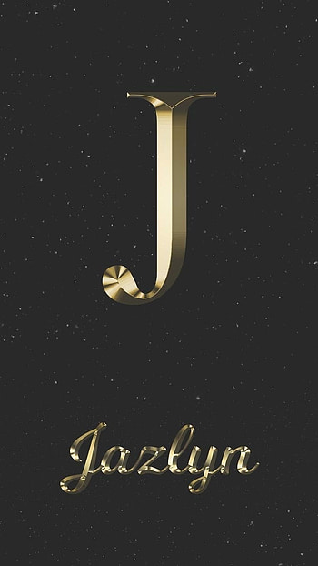 J Name, Golden Name, jazlyn HD phone wallpaper