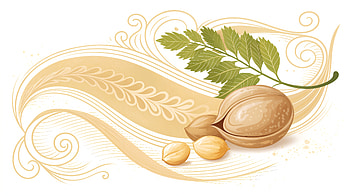 Chickpea Elegance: A Ultra, Chickpea, nut, design, illustration, leaf HD wallpaper