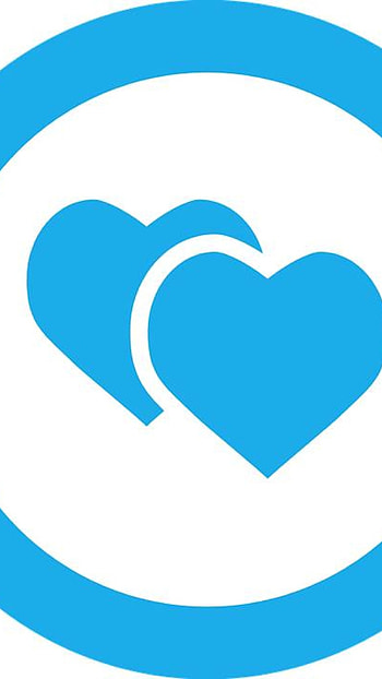 Blue Heart, Heart Shape Background HD phone wallpaper