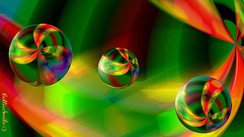 Marble Family at Play, multicolored, marbles, swirls, marble, floating HD wallpaper