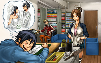 Anime, Men HD wallpaper