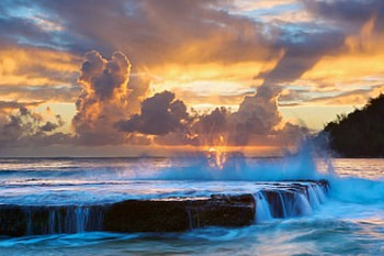 Paradise on earth, landscape, clouds, seascape, oceans HD wallpaper
