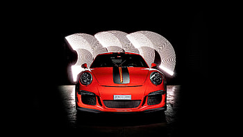 Porsche GT3RS Red Colour , porsche-gt3, porsche, cars, behance HD wallpaper