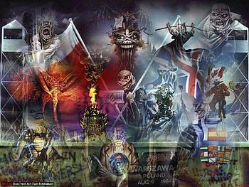 Maiden collage, metal, music, iron maiden, eddie HD wallpaper