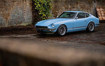 2022, Datsun 240Z, , front view, exterior, blue 240Z, blue sports coupe, Datsun HD wallpaper