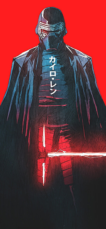 Star Wars movies, Kylo Ren lightsaber, Sci-fi , Galactic battle HD phone wallpaper