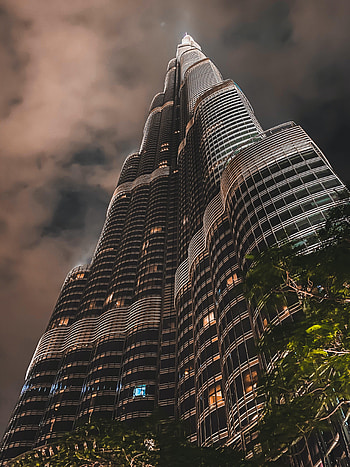 Architecture, Building, Miscellanea, Miscellaneous, Evening, Facade, Bottom View HD phone wallpaper