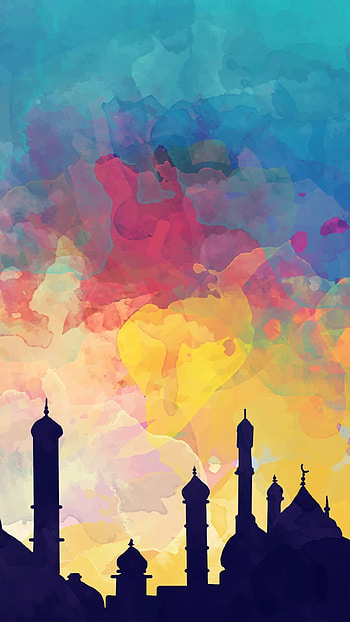 Ramzan, Masjid Painting HD phone wallpaper