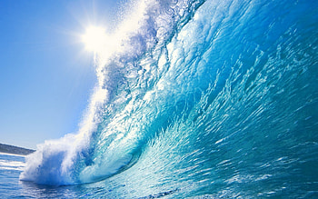 Landscape, Waves HD wallpaper
