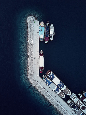 Nature, Boats, View From Above, Pier, Wharf, Berth HD phone wallpaper