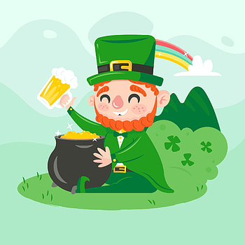 Illustration of leprechaun, Irish folklore, Festive celebration, St. Patrick's Day HD phone wallpaper
