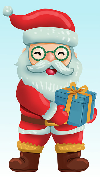 Merry Christmas, 25 Dec, winter, Santa anime, santa, Happy Christmas, Red, Red santa, special, Gifts, santa claus HD phone wallpaper
